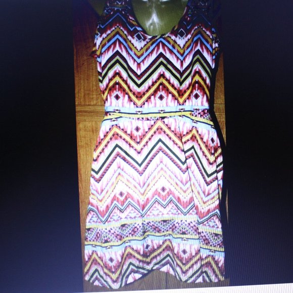Bobbie Brooks Women's Colorful Sleeveless Dress Size M - Picture 4 of 4